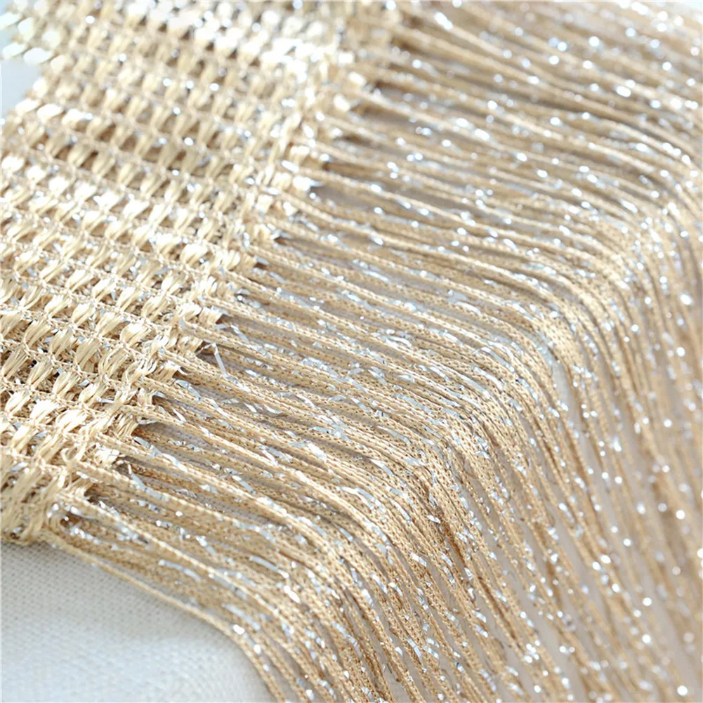 Door String Curtain 100cmX200cm Shiny Tassel Flash Line Door Window Curtain Valance Divider Decorative For Party Bedroom Wedding
Door String Curtain 100cmX200cm Shiny Tassel Flash Line Door Window Curtain Valance Divider Decorative For Party Bedroom Wedding