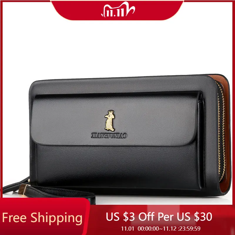 Double zipper men's wallet Retro luxury clutch bag leather wallet Organizer big capacity passport cover male portefeuille homme
Double zipper men's wallet Retro luxury clutch bag leather wallet Organizer big capacity passport cover male portefeuille homme