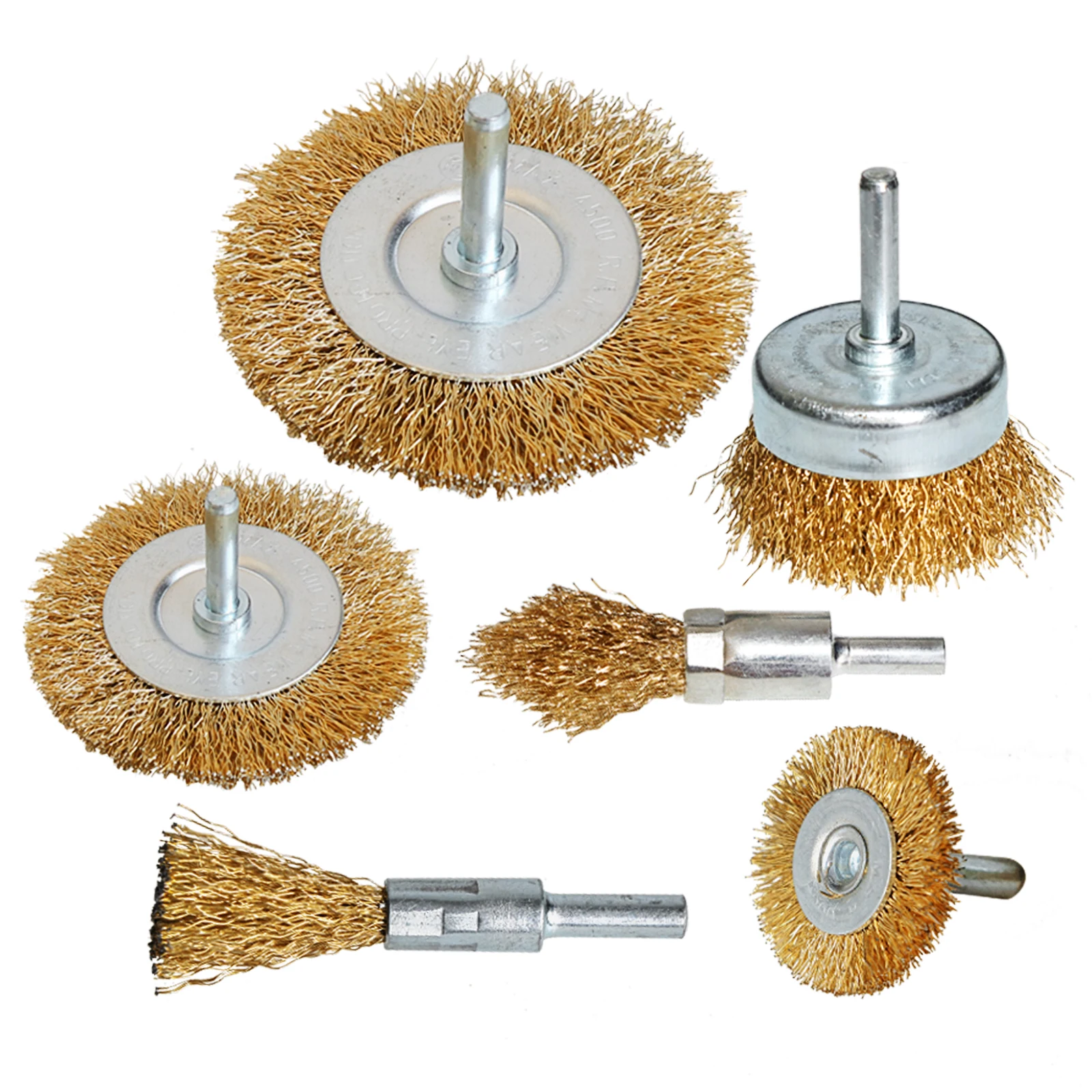Steel Wire Brush Brass Plated Wheels Brushes Drill Rotary Tools Metal Rust Removal Polishing Brush
Steel Wire Brush Brass Plated Wheels Brushes Drill Rotary Tools Metal Rust Removal Polishing Brush