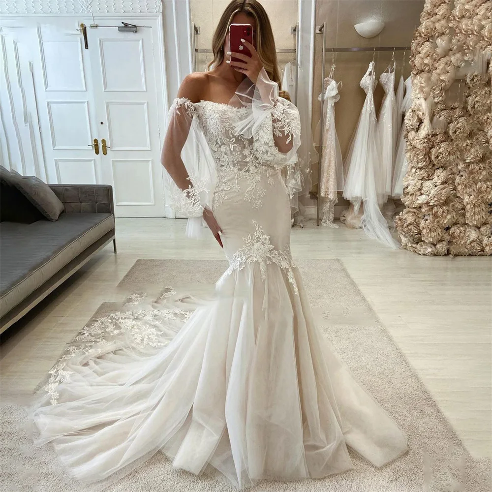 Vintage Wedding Dress For Bride 2022 Long Sleeves Sweetheart Mermaid Bridal Gowns Boho Appliques Vestido De Noiva Custom Made
Vintage Wedding Dress For Bride 2022 Long Sleeves Sweetheart Mermaid Bridal Gowns Boho Appliques Vestido De Noiva Custom Made