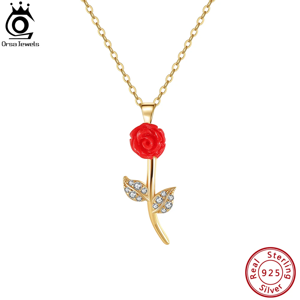 ORSA JEWELS 925 Sterling Silver Rose Gold Necklace Elegant CZ Flower Pendant for Women Anniversary Birthday Gift Jewelry SN341
ORSA JEWELS 925 Sterling Silver Rose Gold Necklace Elegant CZ Flower Pendant for Women Anniversary Birthday Gift Jewelry SN341