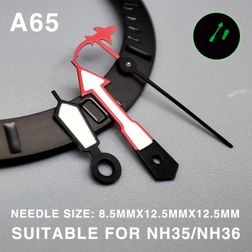 

Watch accessories watch pointer NH35 hands green super luminous pointer, suitable for NH35, NH36 movement hands A65-80
