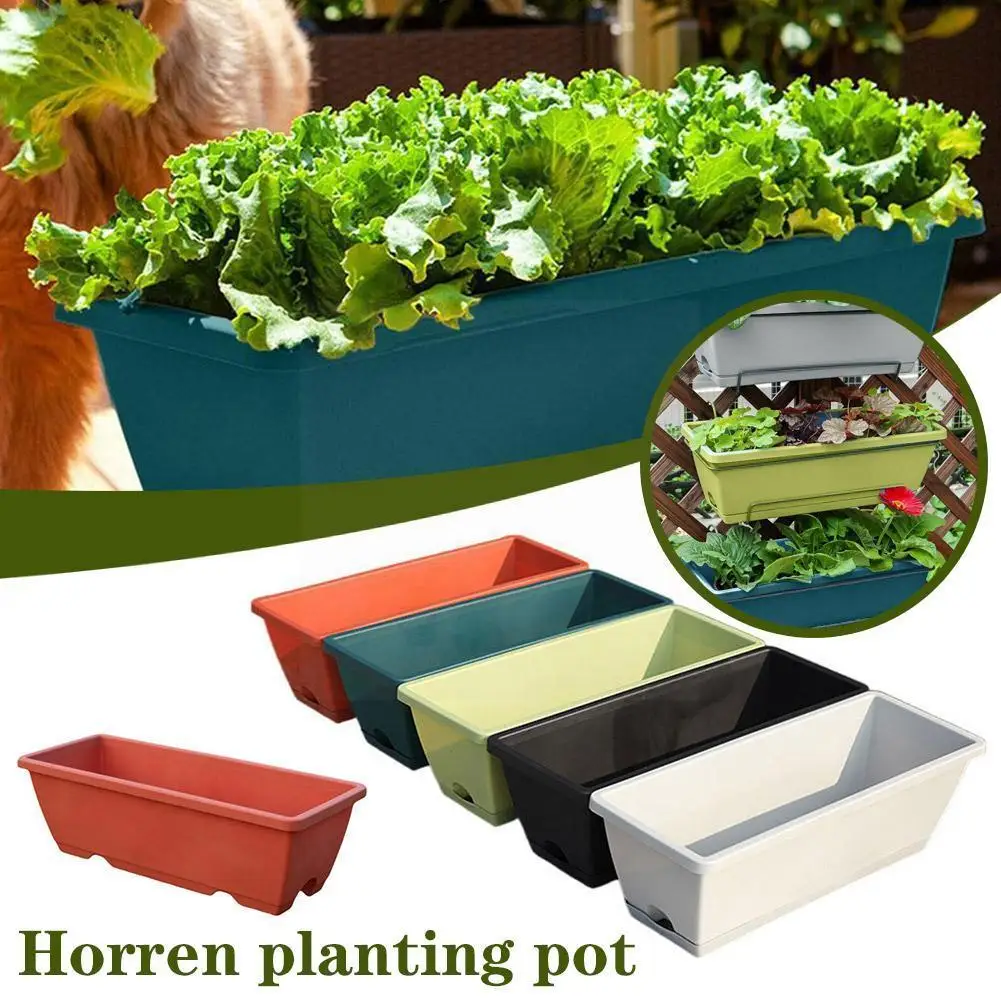 Flower Pot Planters Garden Vegetable Planting Pot Balcony Accessories Large Planting Balcony Plastic Capacity Trough Vegeta A0E5
Flower Pot Planters Garden Vegetable Planting Pot Balcony Accessories Large Planting Balcony Plastic Capacity Trough Vegeta A0E5