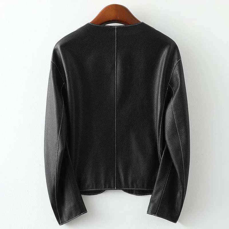 Leather Genuine Jacket Women Sheepskin Jacket Coat Casual Motor Biker Long Sleeved Zipper Jackets Women's Leather Jacket
Leather Genuine Jacket Women Sheepskin Jacket Coat Casual Motor Biker Long Sleeved Zipper Jackets Women's Leather Jacket