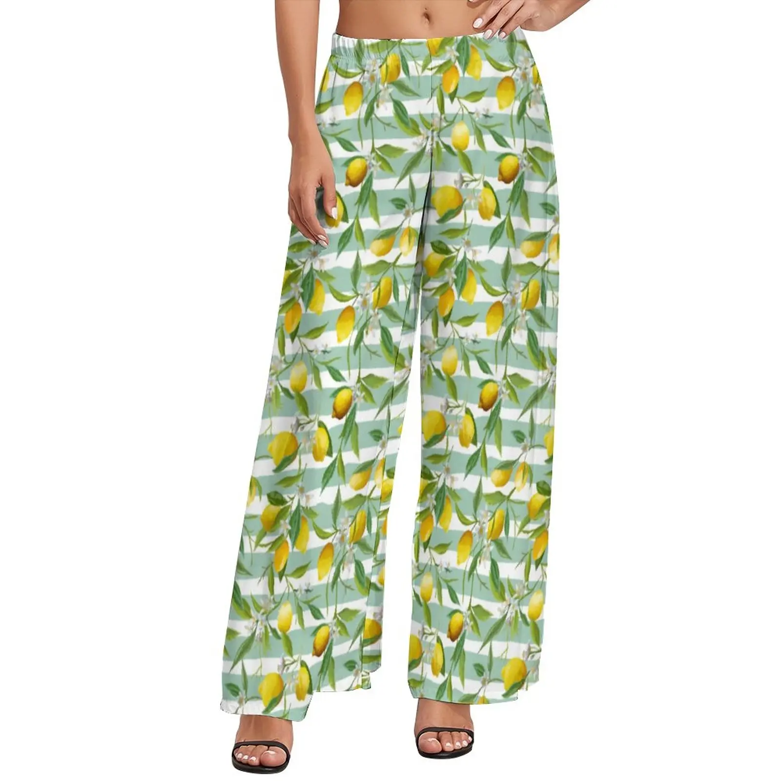 Lemon Flower Pants High Waist Striped Print Home Trousers Korean Fashion Printed Wide Leg Pants
Lemon Flower Pants High Waist Striped Print Home Trousers Korean Fashion Printed Wide Leg Pants