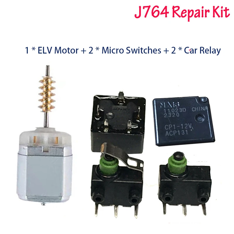 

ElecKEY J764 Repair Kit ACP131 12V Relay + ELV Steering Column Motor + Micro Switches for VW Magotan CC for Passat 3C 3C0905864