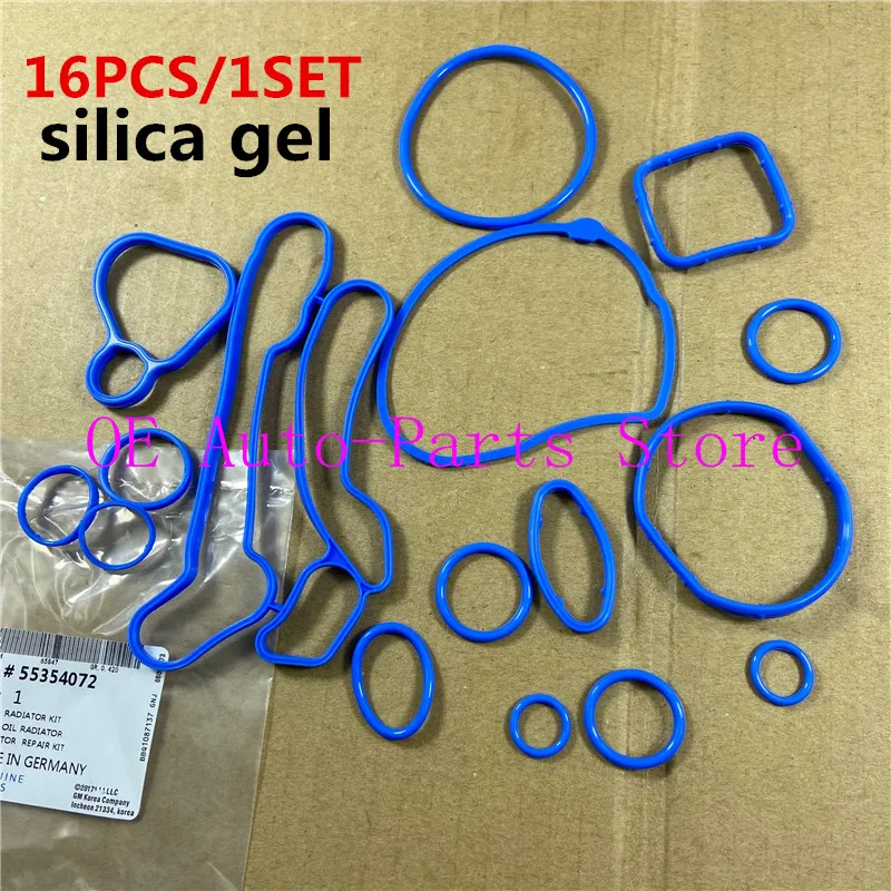 Engine Cooling System Oil- Cooler Gasket Seals Blue 2724577 For Chevrolet Cruze 1.6 1.8 Sonic Orlando Opel Astra Zafira 55354072
Engine Cooling System Oil- Cooler Gasket Seals Blue 2724577 For Chevrolet Cruze 1.6 1.8 Sonic Orlando Opel Astra Zafira 55354072
