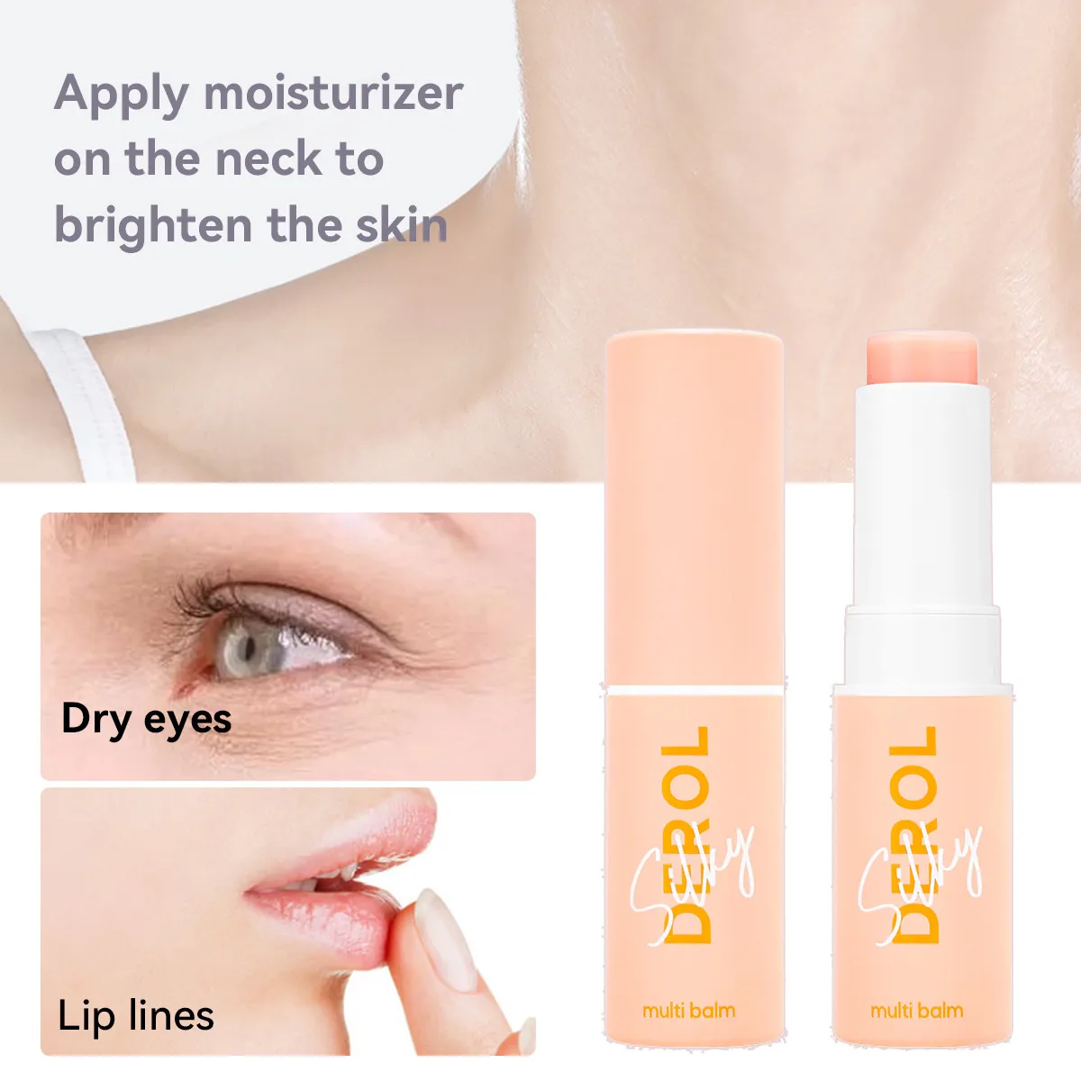 7g Collagen Multi Balm Stick Wrinkle Bounce Moisturizing Anti-Wrinkle Multi Balm Brighten Dull Skin Tone Cream Korean Cosmetics
7g Collagen Multi Balm Stick Wrinkle Bounce Moisturizing Anti-Wrinkle Multi Balm Brighten Dull Skin Tone Cream Korean Cosmetics