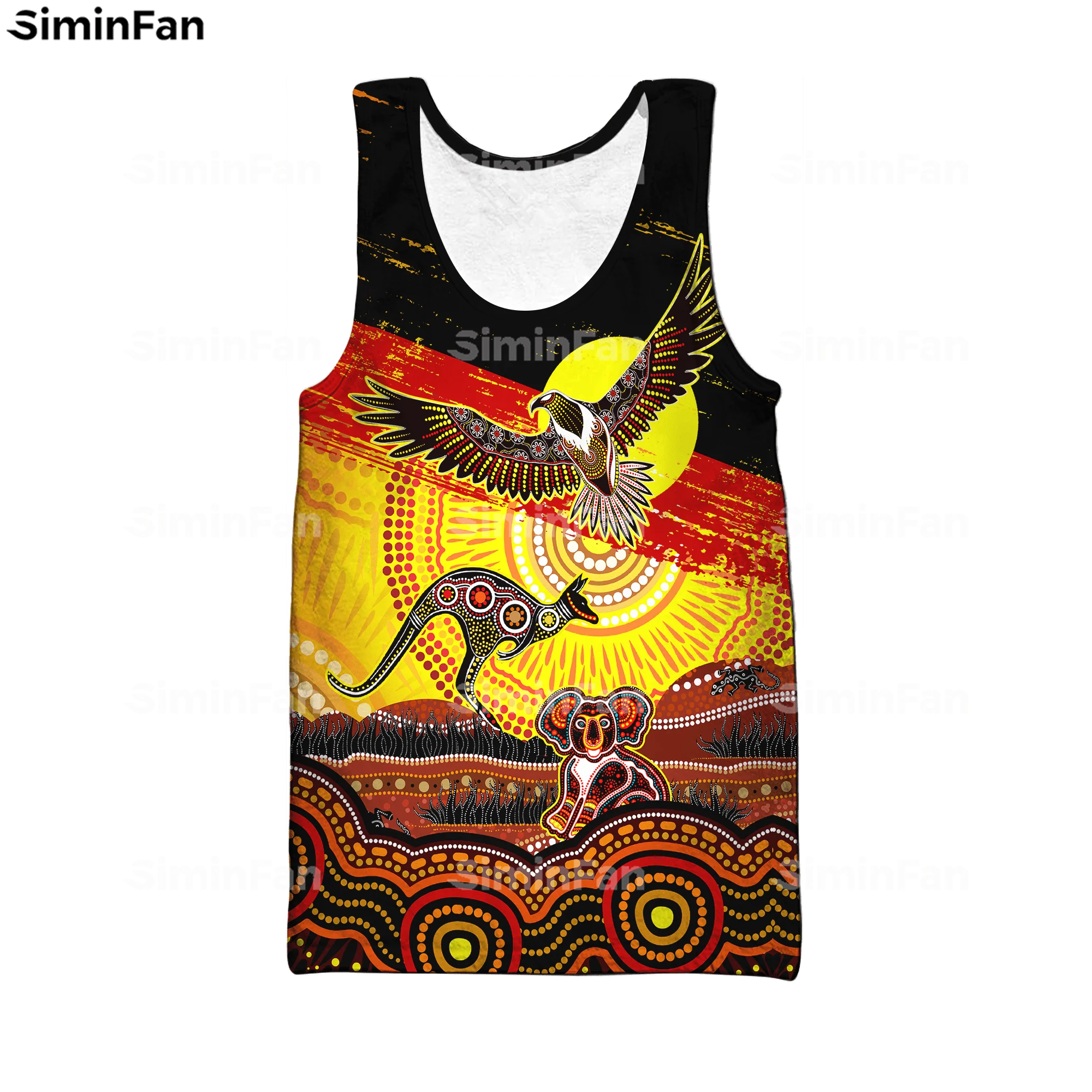 Australia Flag Aboriginal Kangaroo 3D Printed Mens Tank Tops Male Casual Vest Summer Sleeveless Tee Unisex Female Undershirt A3
Australia Flag Aboriginal Kangaroo 3D Printed Mens Tank Tops Male Casual Vest Summer Sleeveless Tee Unisex Female Undershirt A3