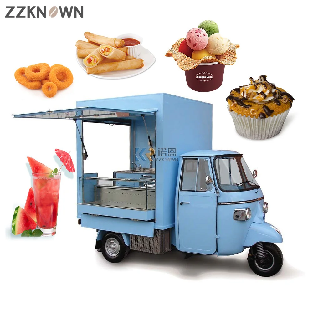 Street Electric Piaggio APE Tricycle Food Truck Trolly Cart Street Kiosk For Tricycle Bike Food Cart for Sale
Street Electric Piaggio APE Tricycle Food Truck Trolly Cart Street Kiosk For Tricycle Bike Food Cart for Sale