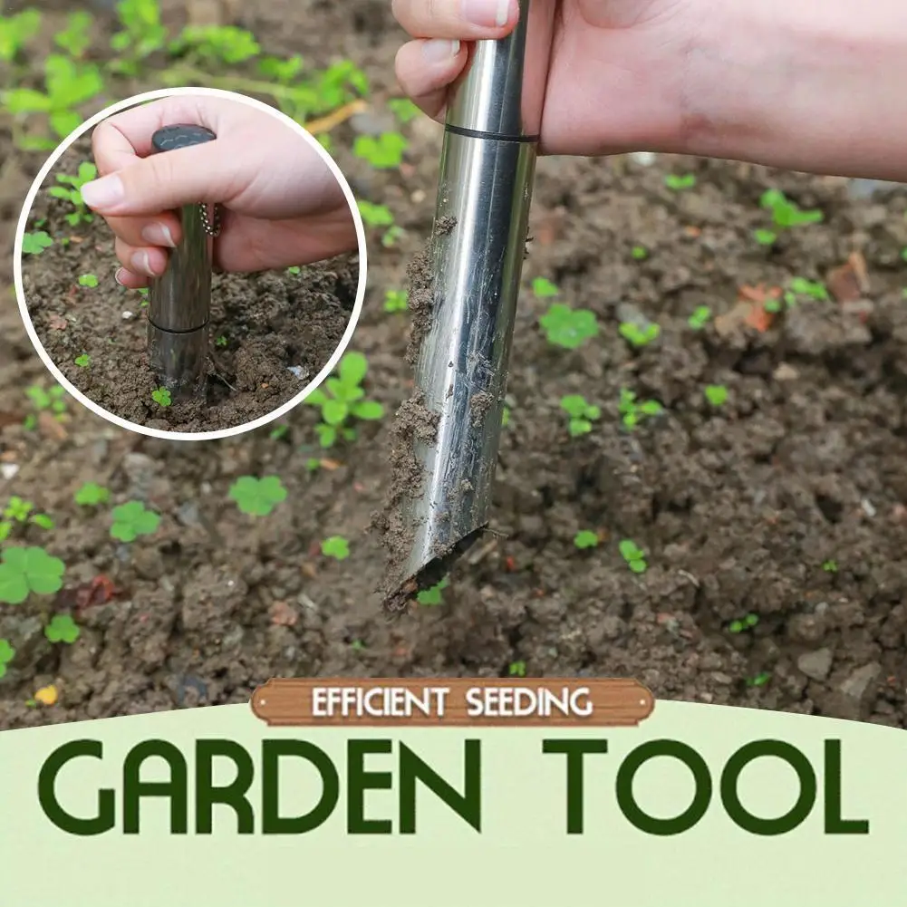Hand Dibber Tool Stainless Steel Bulb Transplanter Soil Planting Sowing Tool Mouth Transplanter Diagonal Transplanting Manu I5H8 
Hand Dibber Tool Stainless Steel Bulb Transplanter Soil Planting Sowing Tool Mouth Transplanter Diagonal Transplanting Manu I5H8