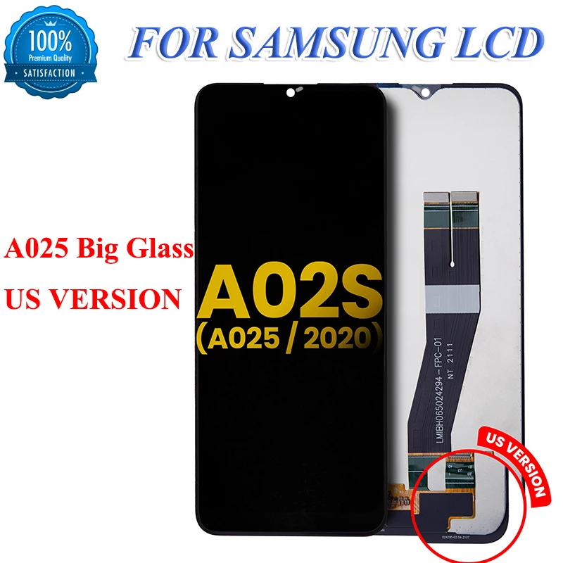 Original For Samsung Galaxy A02s A025 LCD Display Touch Screen Digitizer Assembly For Samsung A02s A025M A025F/DS A025G/DS LCD
Original For Samsung Galaxy A02s A025 LCD Display Touch Screen Digitizer Assembly For Samsung A02s A025M A025F/DS A025G/DS LCD