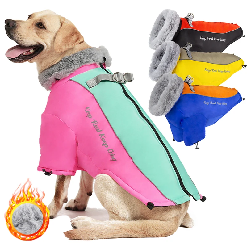 Warm Large Dog Jacket Winter Dog Clothes for French Bulldog Labrador Clothing Waterproof Pet Costume Pug Golden Retriever Coat 
Warm Large Dog Jacket Winter Dog Clothes for French Bulldog Labrador Clothing Waterproof Pet Costume Pug Golden Retriever Coat
