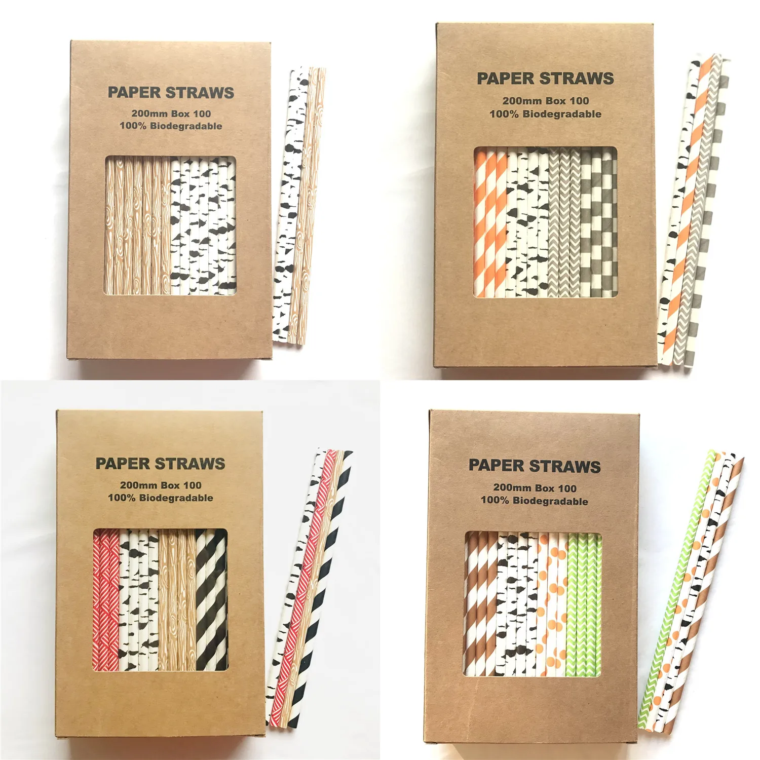 100 Pcs/Box Mixed Woodland Party Paper Straws,Brown Black Green Jungle Wood Grain Birch Bamboo Picnic Safari BBQ Forest Drinking
100 Pcs/Box Mixed Woodland Party Paper Straws,Brown Black Green Jungle Wood Grain Birch Bamboo Picnic Safari BBQ Forest Drinking