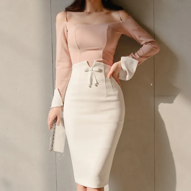 Fashion Temperament Hip Wrap White Pencil Skirt Versatile Grace Bow High Waist Solid Slim Skirts Women Clothes Office Lady New
Fashion Temperament Hip Wrap White Pencil Skirt Versatile Grace Bow High Waist Solid Slim Skirts Women Clothes Office Lady New