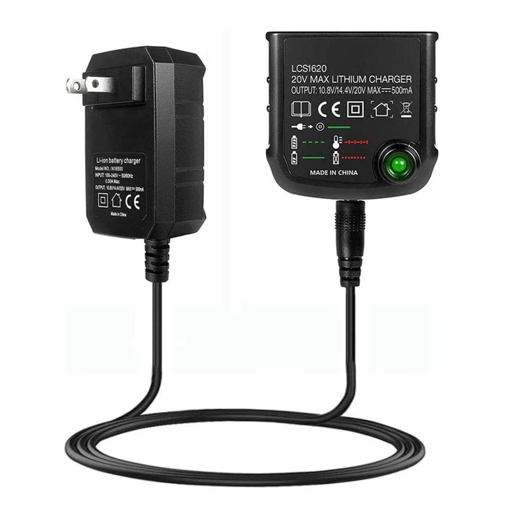 20 Volt Lithium Battery Charger Compatible with 20V Lithium Battery Charger for Black&Decker 20V Lithium Battery EU/US Adaptor
20 Volt Lithium Battery Charger Compatible with 20V Lithium Battery Charger for Black&Decker 20V Lithium Battery EU/US Adaptor