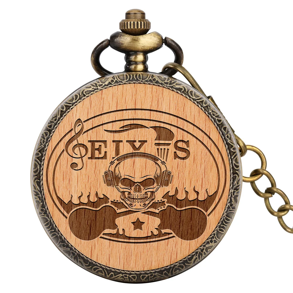 

Old Fashion Quartz Pocket Watch Men Women Creative Engraved Wood Full Hunter Pendant Fob Chain Necklace Timepiece Retro Gifts