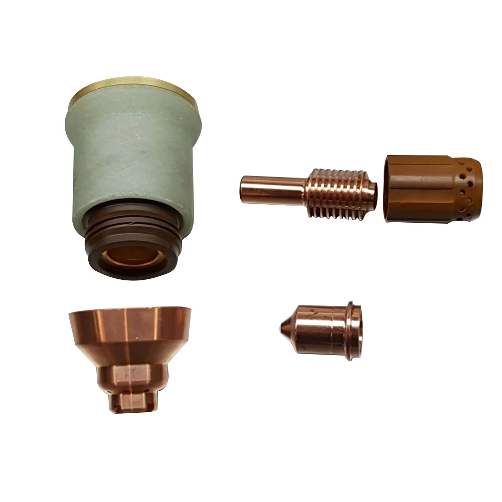 10pcs Plasma Cutter 51206 Tips + 52574 Electrodes Razorweld X45 Kit Copper Plasma Cutting Torch Consumables Welding Tools
10pcs Plasma Cutter 51206 Tips + 52574 Electrodes Razorweld X45 Kit Copper Plasma Cutting Torch Consumables Welding Tools