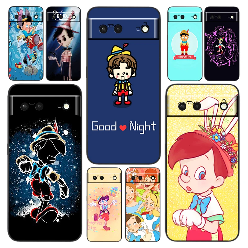 Long nose Pinocchio disney cute Phone Case For Google Pixel 7 6 Pro 6A 5A 5 4 4A XL 5G Black Silicone TPU Cover
Long nose Pinocchio disney cute Phone Case For Google Pixel 7 6 Pro 6A 5A 5 4 4A XL 5G Black Silicone TPU Cover