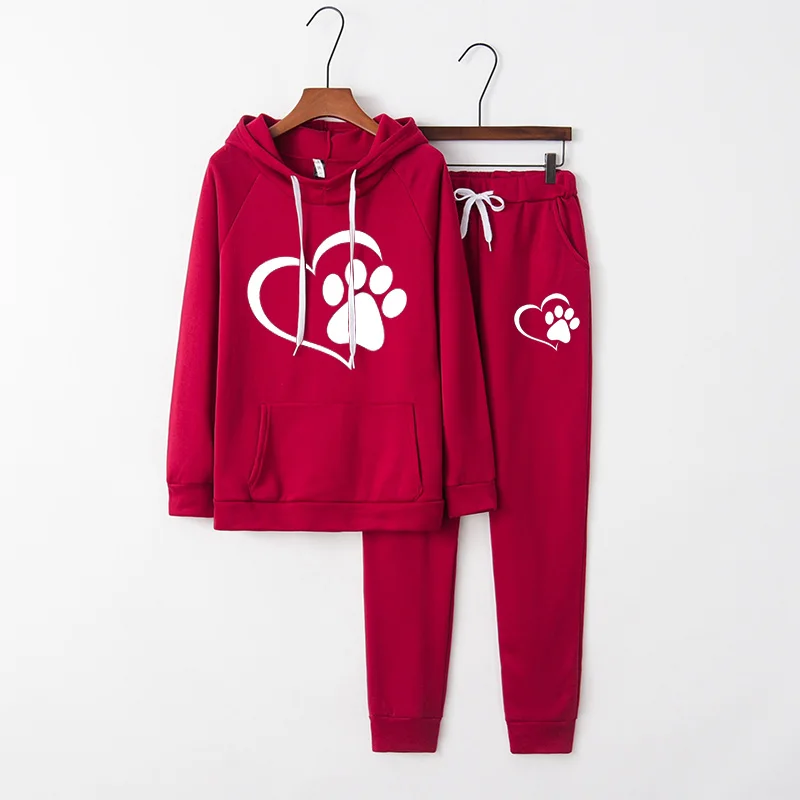 Heart Women Two Piece Set Tracksuits Top+Pant Suits Hoodie Pullover Sweatshirt Pockets Ensemble Female Suit Plus Size Cat
Heart Women Two Piece Set Tracksuits Top+Pant Suits Hoodie Pullover Sweatshirt Pockets Ensemble Female Suit Plus Size Cat