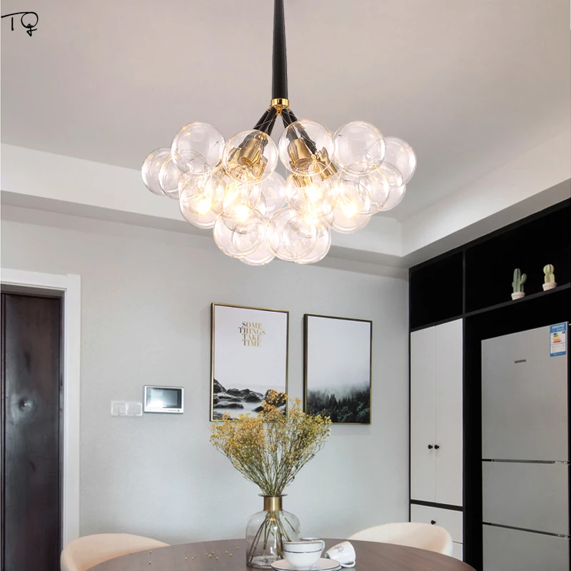 Nordic Romantic Glass Bubble Ball Led Chandelier Lighting Modern Luxury Atmosphere Living Room Bedroom Salon Loft Decor Wedding
Nordic Romantic Glass Bubble Ball Led Chandelier Lighting Modern Luxury Atmosphere Living Room Bedroom Salon Loft Decor Wedding