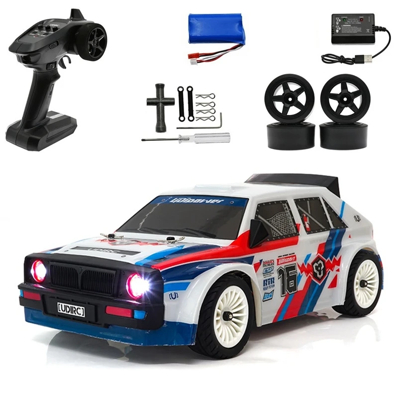 UD1603 1/16 RC Car 30Km/H 2.4G 4WD Drift Car LED Light On-Road Remote Control Vehicle RTR Model Electric Car Gifts Toy
UD1603 1/16 RC Car 30Km/H 2.4G 4WD Drift Car LED Light On-Road Remote Control Vehicle RTR Model Electric Car Gifts Toy