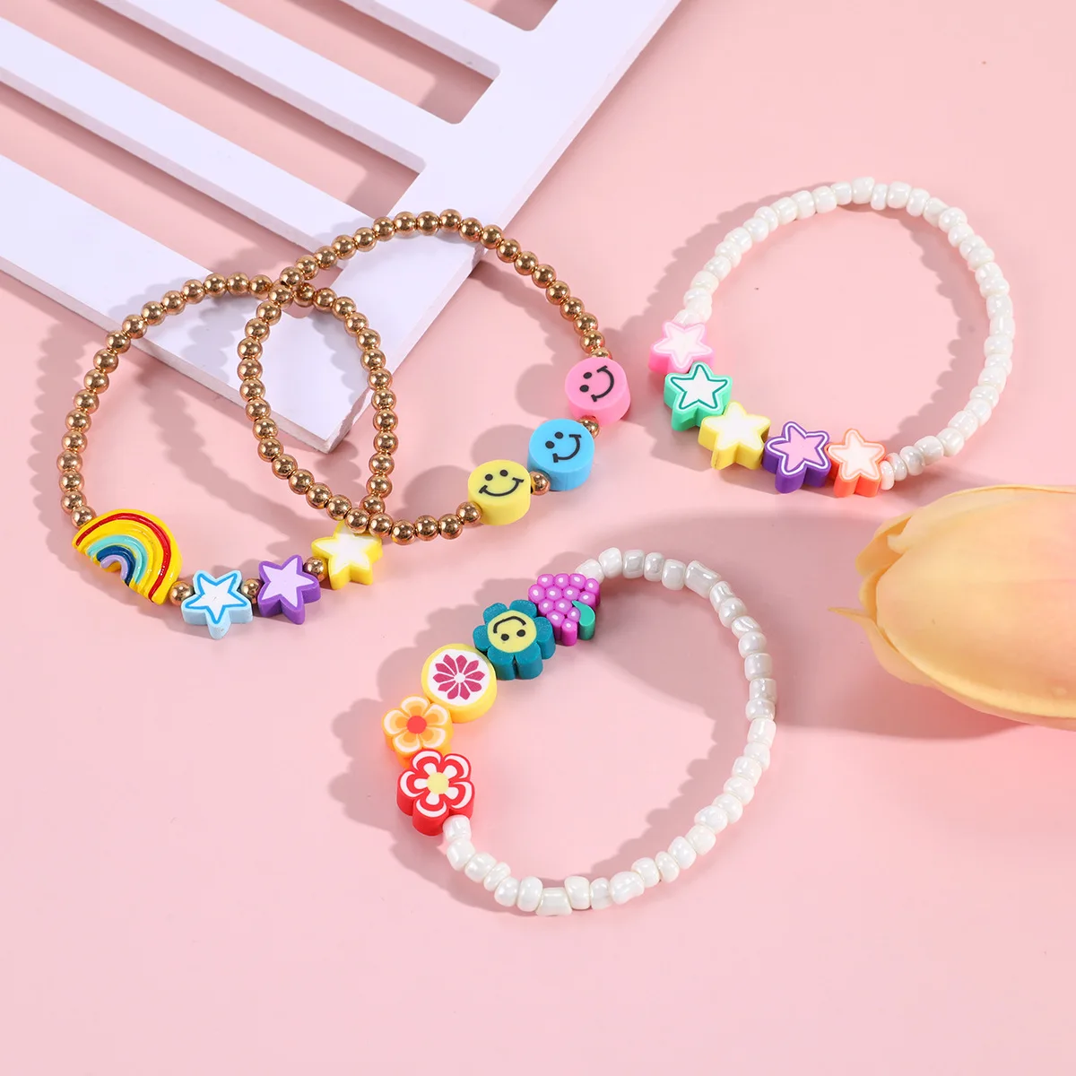 Makersland Seed Bead Bracelets For Children Fashion Cute Jewelry For Girls Bangles Clay Smile Fruit Stars Beaded Bracelet Gift
Makersland Seed Bead Bracelets For Children Fashion Cute Jewelry For Girls Bangles Clay Smile Fruit Stars Beaded Bracelet Gift