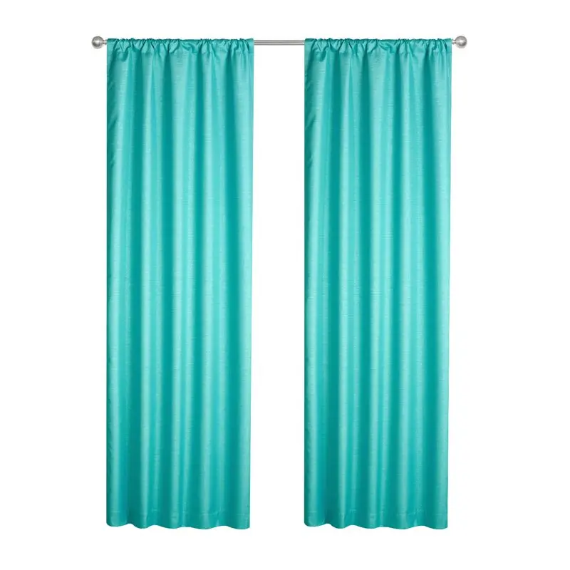 

Solid Sparkle Room Darkening Curtains, Single Panel, 37 in W x 84 in L, Turquoise