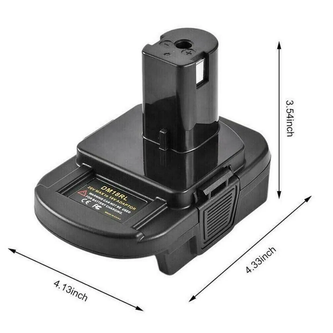 Durable 1PC Lithium Battery Convertor Adapter Home Garden Power Tool Accessories Suitable RYOBI 18V~20V
Durable 1PC Lithium Battery Convertor Adapter Home Garden Power Tool Accessories Suitable RYOBI 18V~20V