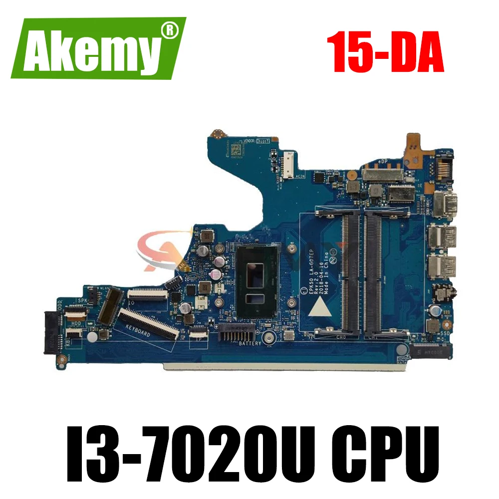 Для ноутбука HP 15-DA 15-DA0076nr, материнская плата SR3LD I3-7020U EPK50 L20373-001 DDR4 100%, протестирована, быстрая доставка
Для ноутбука HP 15-DA 15-DA0076nr, материнская плата SR3LD I3-7020U EPK50 L20373-001 DDR4 100%, протестирована, быстрая доставка