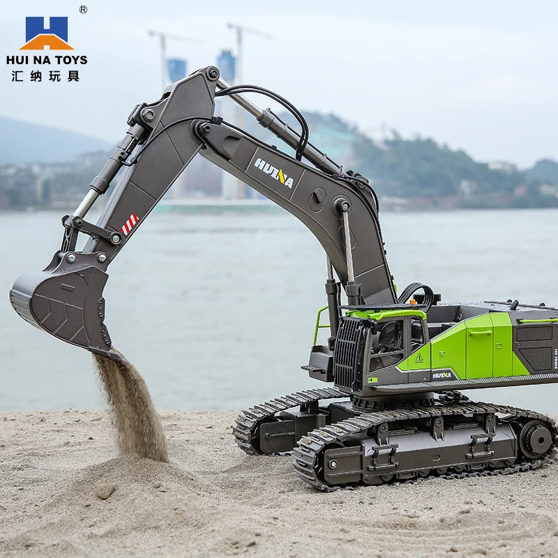 

HUINA 1593 1/14 Rc Alloy Excavator Dumper Truck Crawler Alloy Tractor Loader 2.4g Radio Controlled Car Engineering Gifts For Boy