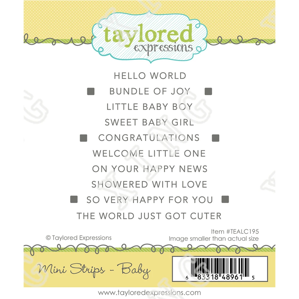 2022 Mini Strips - Baby Clear Silicone Stamps Scrapbook Decoration Embossing Craft Template Diy Greeting Card Handmade Stencils
2022 Mini Strips - Baby Clear Silicone Stamps Scrapbook Decoration Embossing Craft Template Diy Greeting Card Handmade Stencils