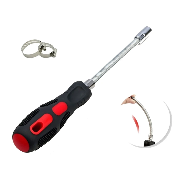 Convenient 7mm Hexagon Screwdriver Flexible Throat Hoop Holder Screwdriver for DIY Electronic Communication Auto Repair
Convenient 7mm Hexagon Screwdriver Flexible Throat Hoop Holder Screwdriver for DIY Electronic Communication Auto Repair