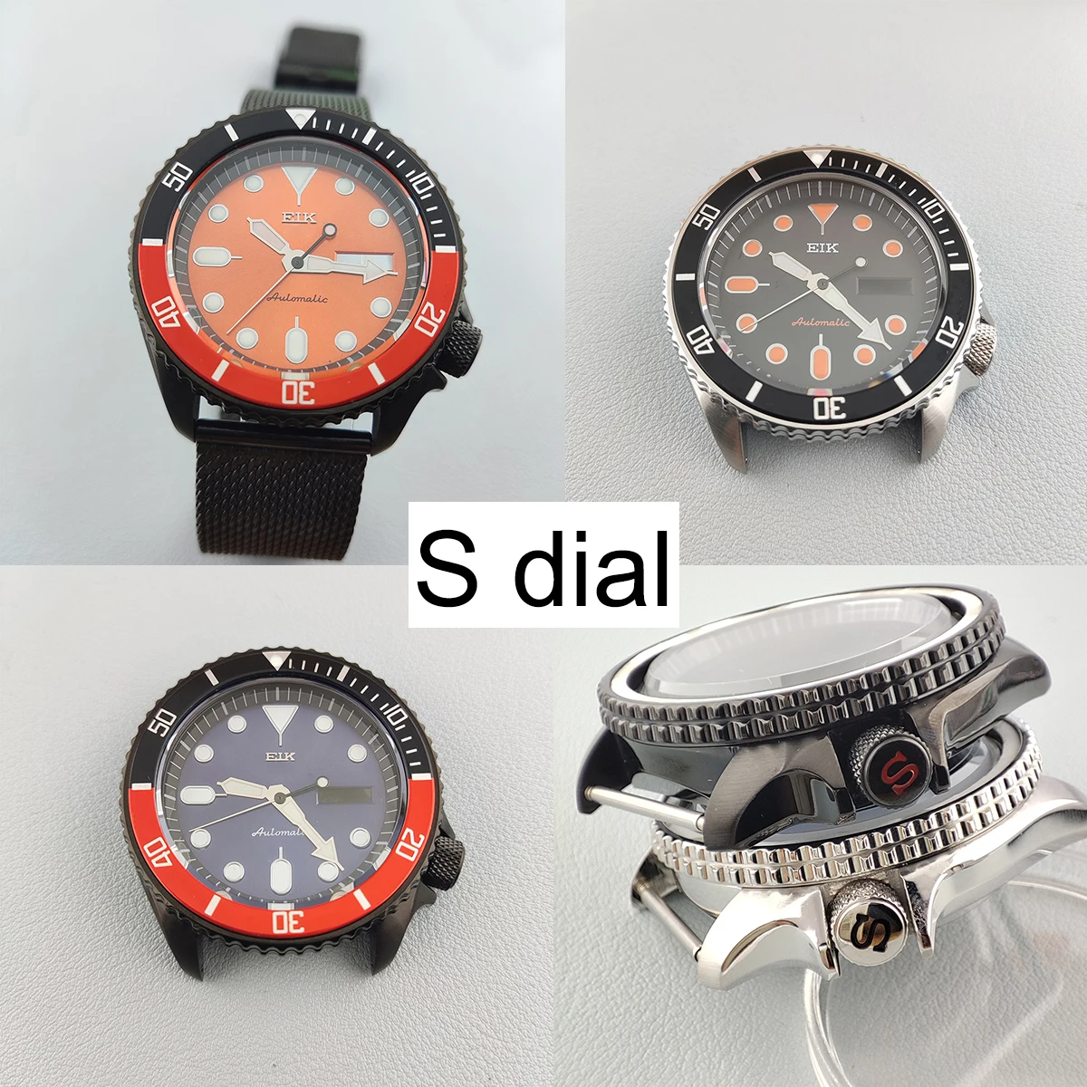 NH35 Case 41.5mm NH36 Watch Case SKX007 009 Case Sapphire Glass Plated Stainless Accessories Parts Fit NH35 NH36 Movement
NH35 Case 41.5mm NH36 Watch Case SKX007 009 Case Sapphire Glass Plated Stainless Accessories Parts Fit NH35 NH36 Movement
