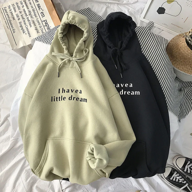 Женская толстовка I'm a little dream, толстая флисовая толстовка с капюшоном для девочек, 2022, корейские женские повседневные пуловеры
Женская толстовка I'm a little dream, толстая флисовая толстовка с капюшоном для девочек, 2022, корейские женские повседневные пуловеры
