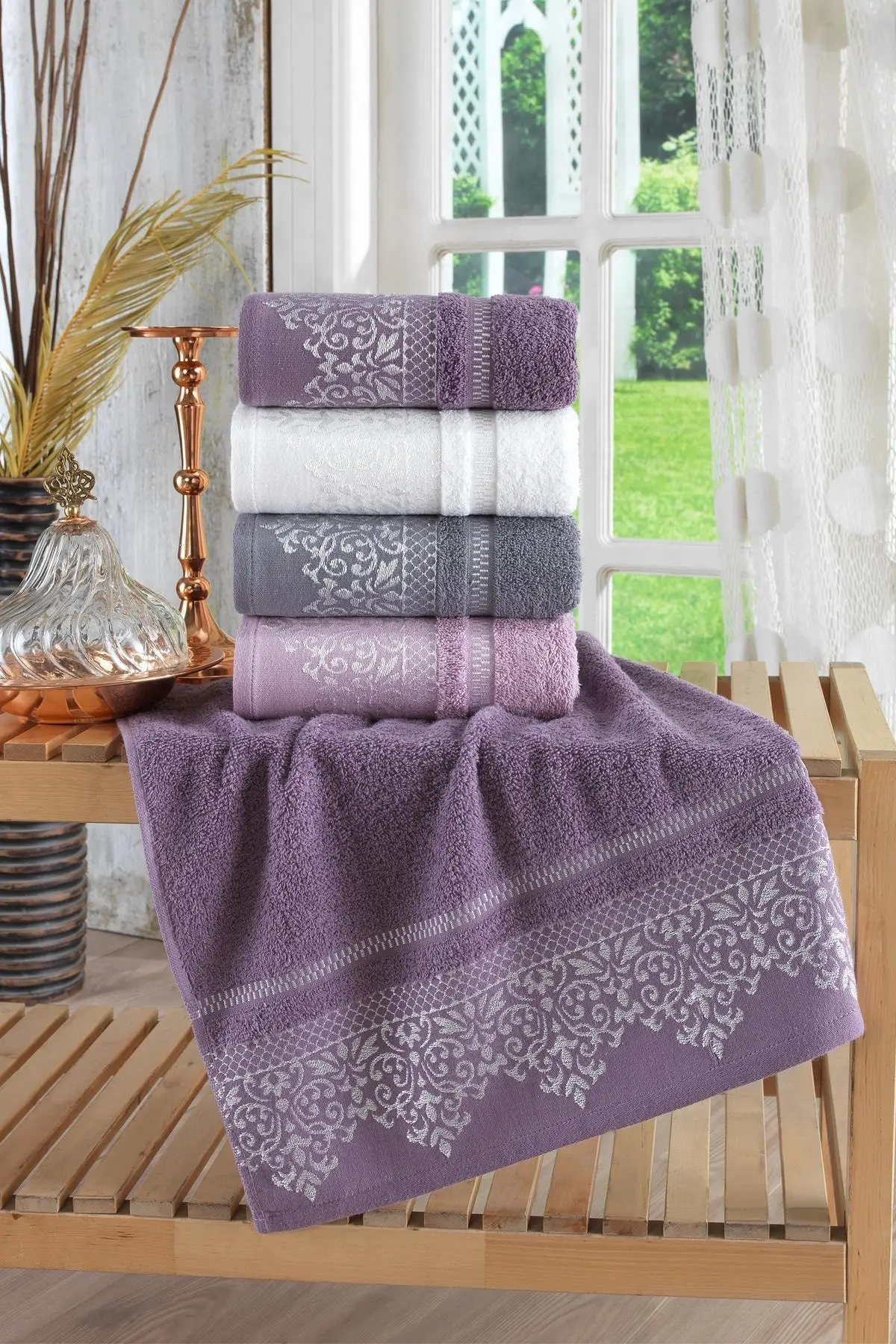 Damask Antibacterial Hand and Face Towel Set of 4 50x90 cm Cotton bath towel beach towel unisex sauna towel pool towel
Damask Antibacterial Hand and Face Towel Set of 4 50x90 cm Cotton bath towel beach towel unisex sauna towel pool towel