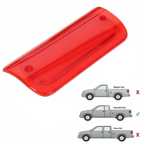 3rd Brake Light Lens Red Cover For Chevy S-10 GMC Sonoma 1994-2004 Extended Cab Car Ccessories Car Light Protection Cover
3rd Brake Light Lens Red Cover For Chevy S-10 GMC Sonoma 1994-2004 Extended Cab Car Ccessories Car Light Protection Cover