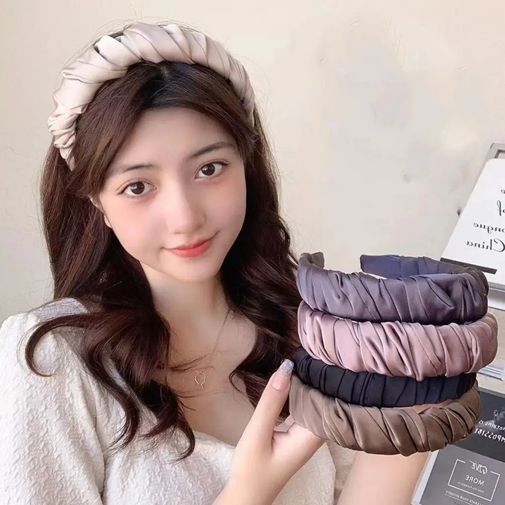 Headwear Gift Makeup For Girls For Female Cloth Hair Accessories Korean Style Headband Women Hairband Pleated Hair Hoop
Headwear Gift Makeup For Girls For Female Cloth Hair Accessories Korean Style Headband Women Hairband Pleated Hair Hoop