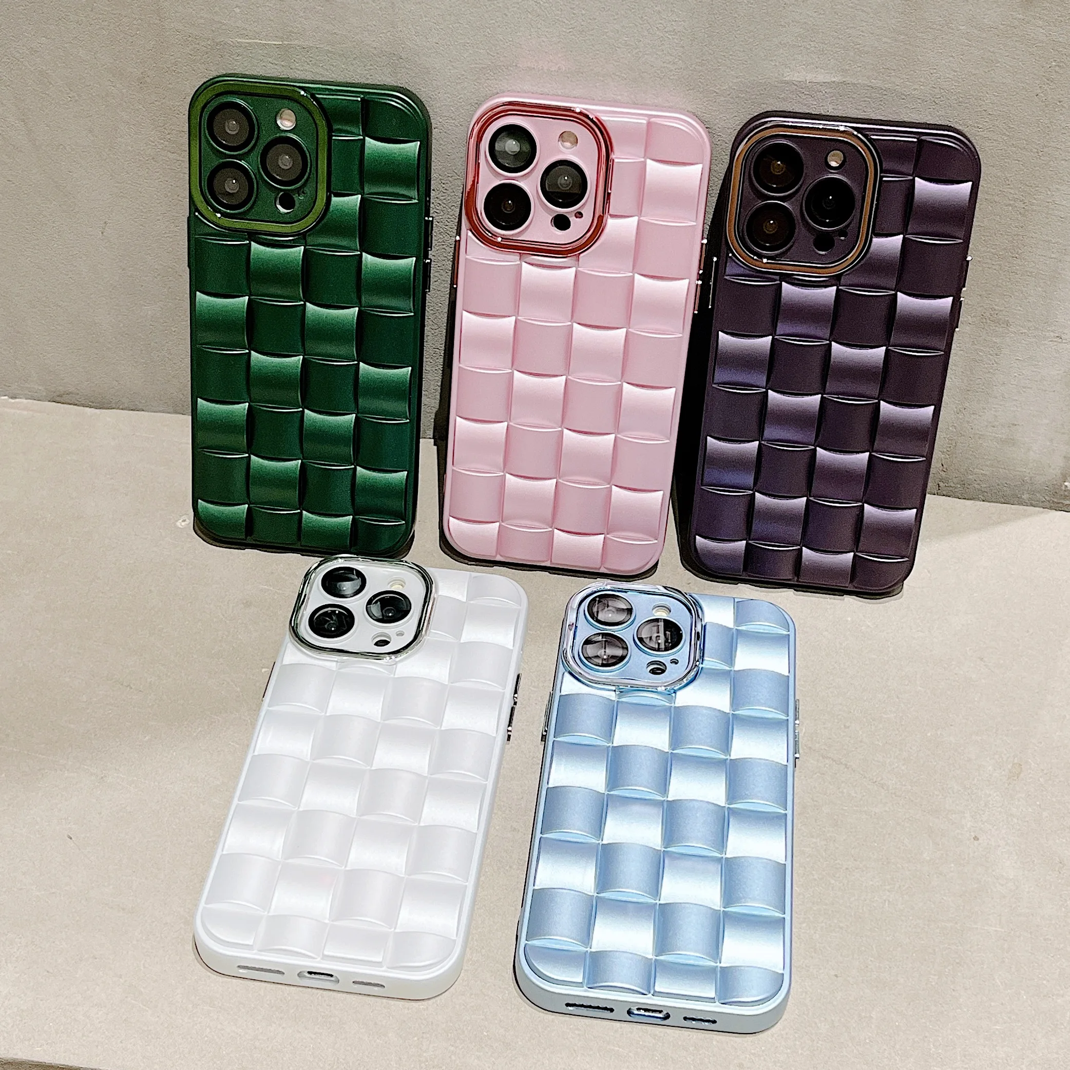 Luxury INS 3D Weave Pattern Case for iPhone 14 13 Pro Max 12 11 Pro Plus Anti Drop Soft Silicone Cover
Luxury INS 3D Weave Pattern Case for iPhone 14 13 Pro Max 12 11 Pro Plus Anti Drop Soft Silicone Cover