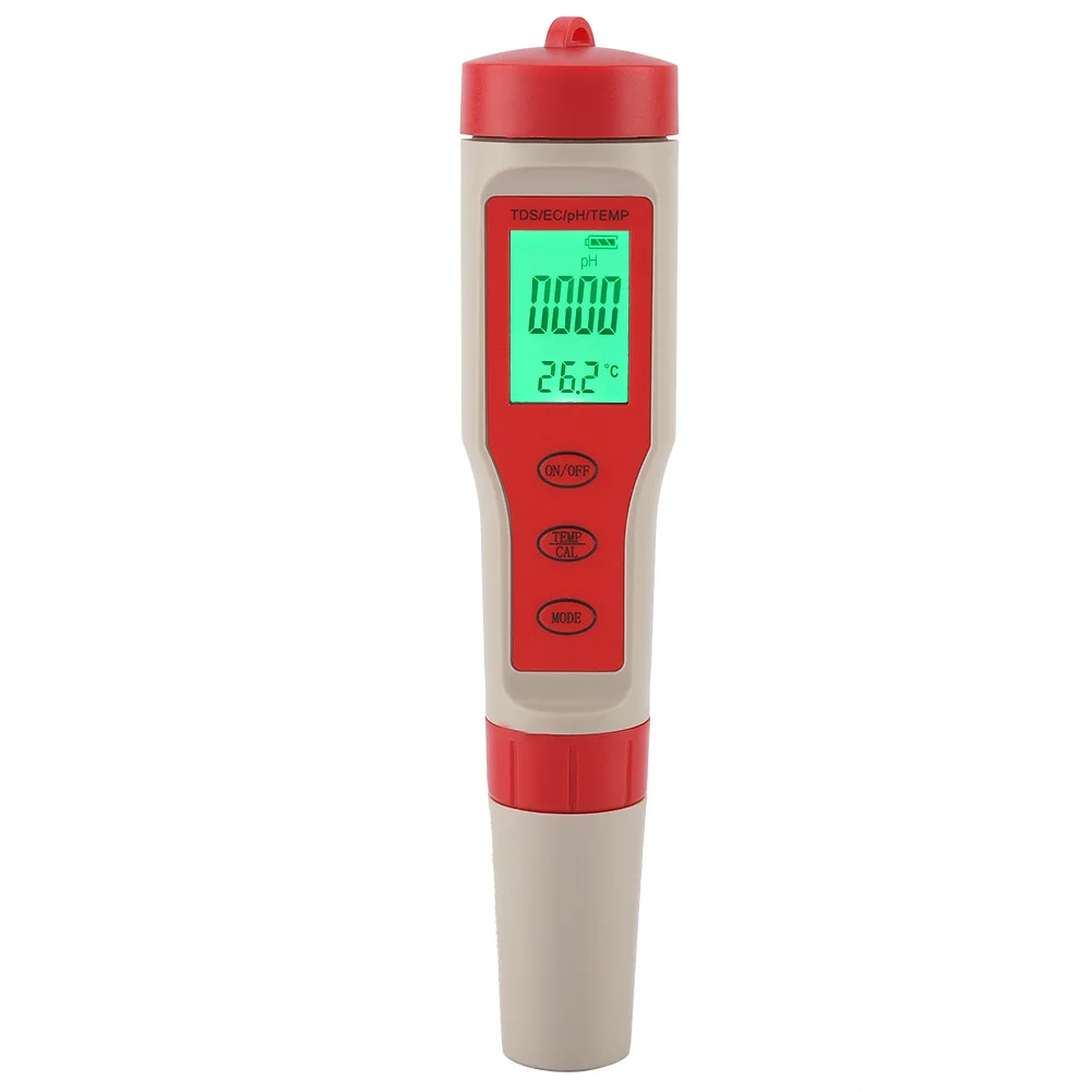 4 in 1 Portable Digital TDS PH EC TEMP Meter Water Quality Tester Purity Test Pen water water water
4 in 1 Portable Digital TDS PH EC TEMP Meter Water Quality Tester Purity Test Pen water water water