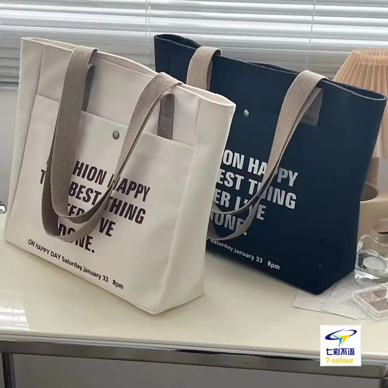 Women Canvas Shoulder Bag Gothic Tote High Quality Ladies Casual Handbag Large Capacity Cotton Reusable Shopping Beach Bag
Women Canvas Shoulder Bag Gothic Tote High Quality Ladies Casual Handbag Large Capacity Cotton Reusable Shopping Beach Bag