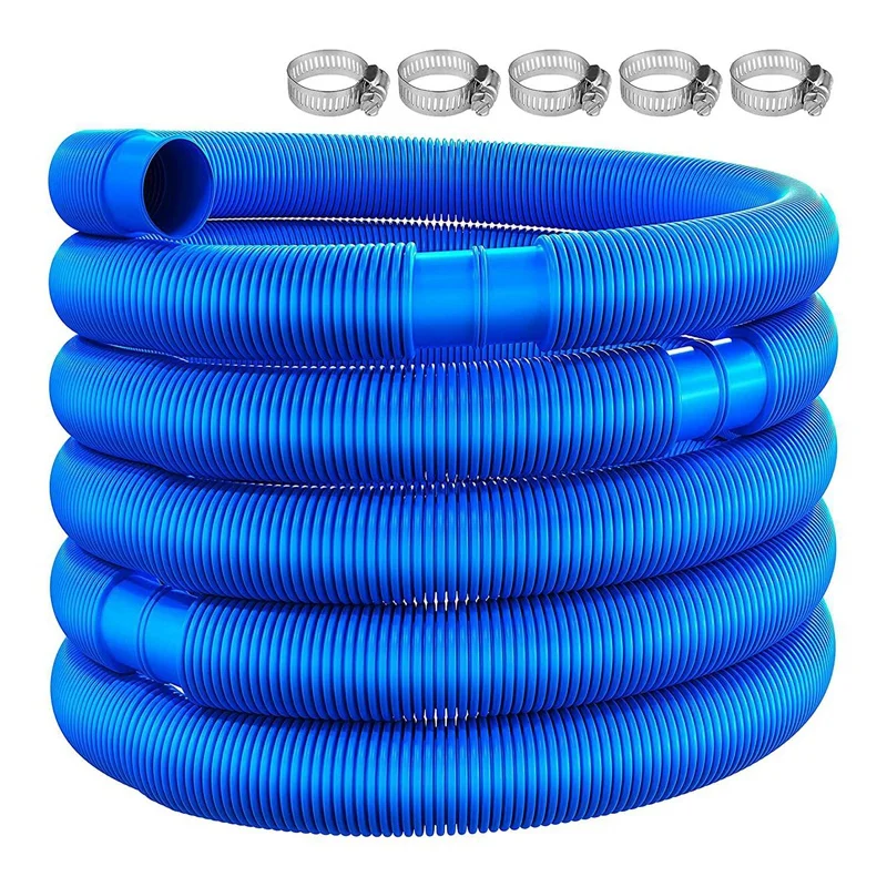 New-6. Swimming Pool Hose Diameter 32 Mm With Hose Clamp ,Swimming Replacement Pipe Pool Cleaner Tool
New-6. Swimming Pool Hose Diameter 32 Mm With Hose Clamp ,Swimming Replacement Pipe Pool Cleaner Tool