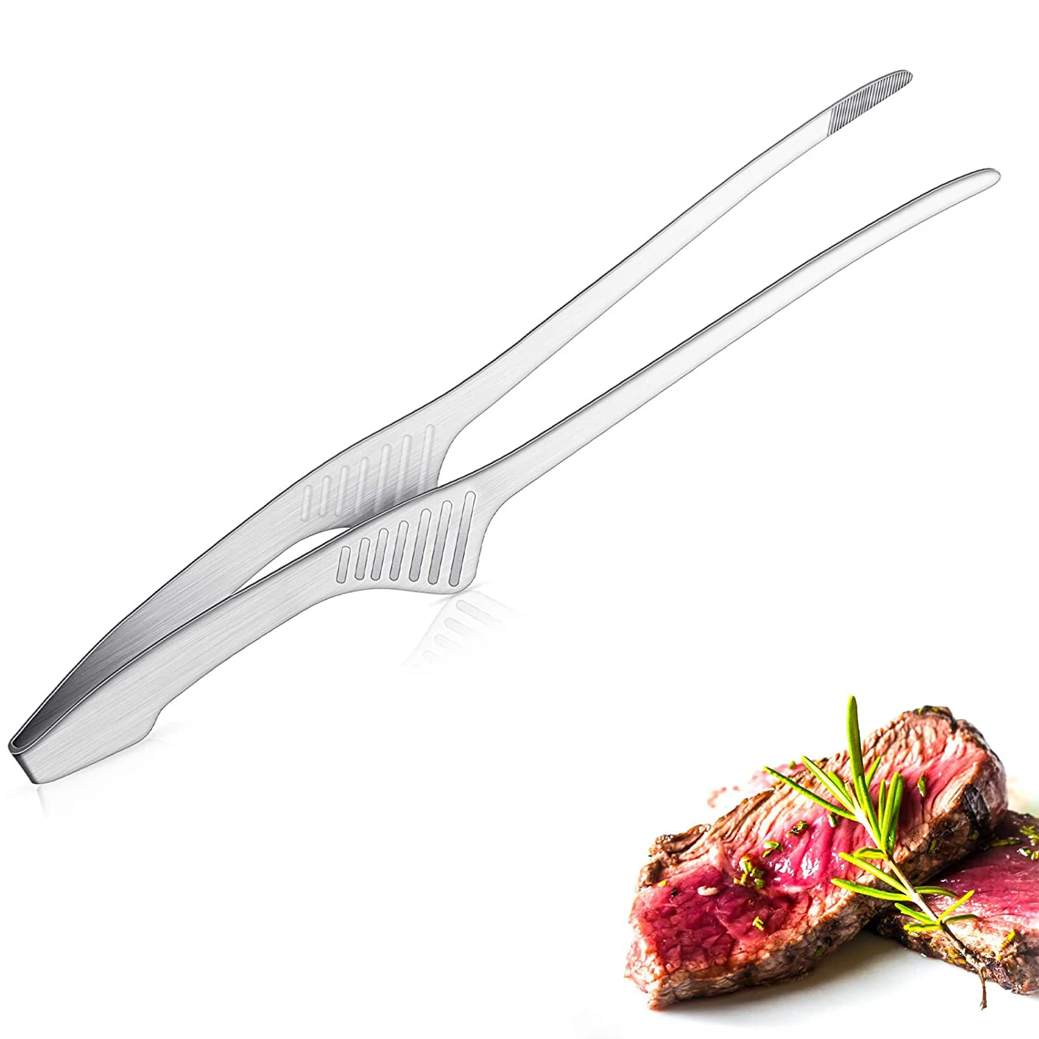 304 Stainless Steel Silver Food Clip,Cross-border Japanese Barbecue Clip Korean Barbecue Clip BBQ Steak Clip
304 Stainless Steel Silver Food Clip,Cross-border Japanese Barbecue Clip Korean Barbecue Clip BBQ Steak Clip