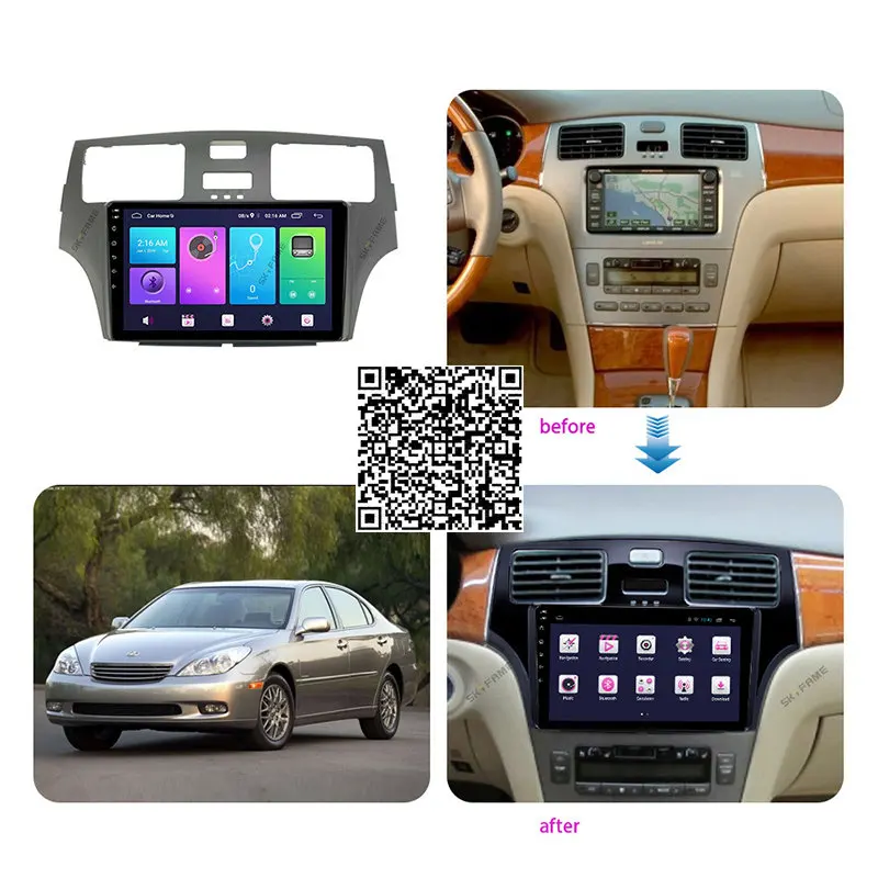 4G+64G Car Android Radio Stereo For Lexus ES/XV30/ES330 2001-2005 Auto GPS Navigation DVD Player
4G+64G Car Android Radio Stereo For Lexus ES/XV30/ES330 2001-2005 Auto GPS Navigation DVD Player