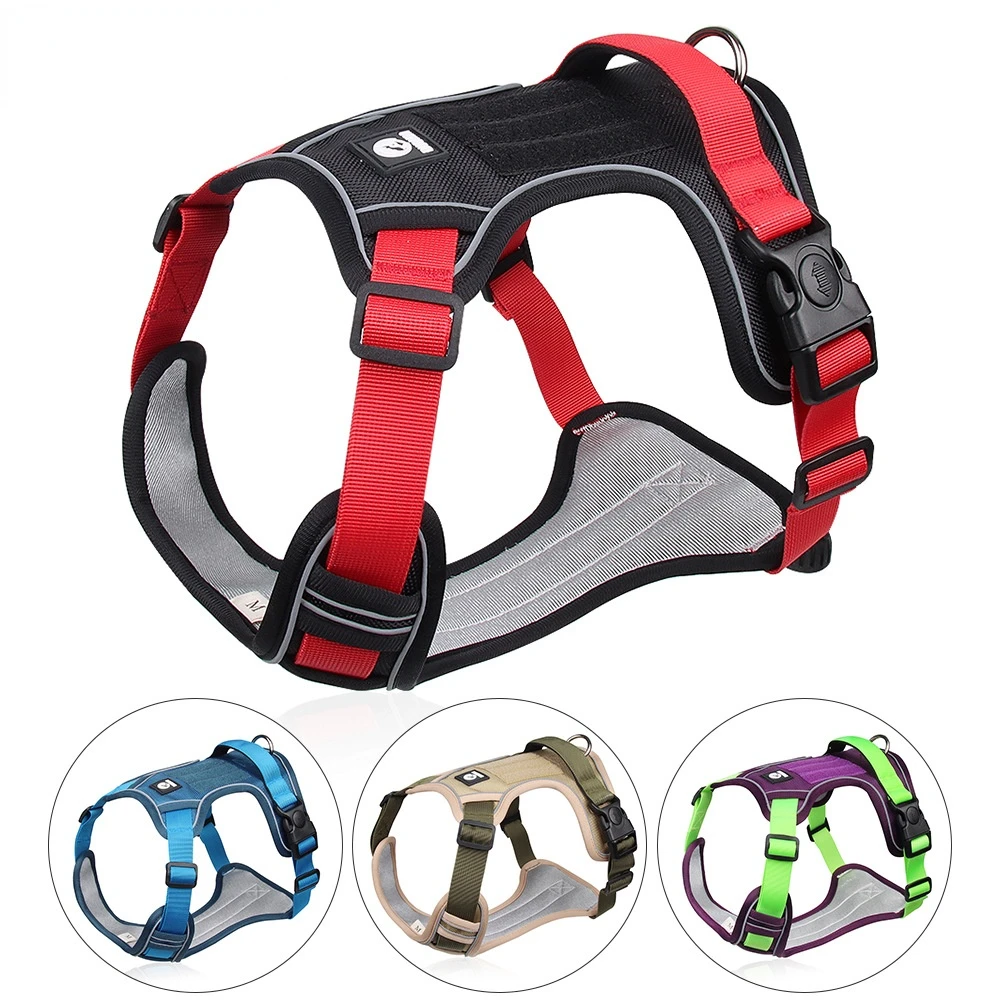 Reflective Pet Dog Harness Oxford Cloth Reflective Harness Dog Breathable No Pull Adjustable Vest Harness for Large Meduim dog
Reflective Pet Dog Harness Oxford Cloth Reflective Harness Dog Breathable No Pull Adjustable Vest Harness for Large Meduim dog