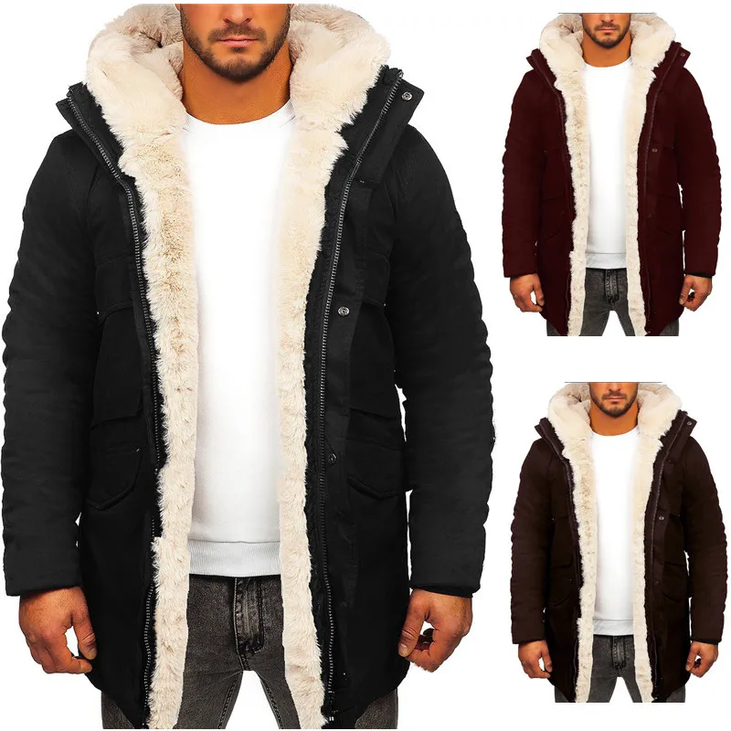 Men Autumn Winter Long Sleeve Warm Faux Fur Jacket Coat Parka Hooded Fashion Casual Zipper Solid Color Jackets
Men Autumn Winter Long Sleeve Warm Faux Fur Jacket Coat Parka Hooded Fashion Casual Zipper Solid Color Jackets