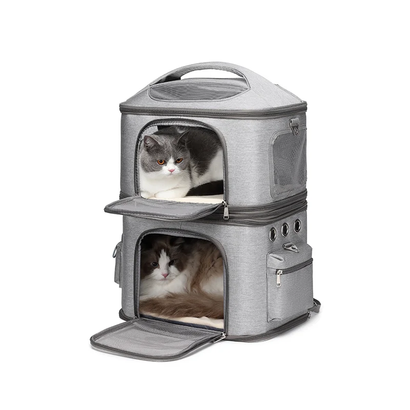 Double Layer Pet Backpack Detachable Cat Carrier Breathable Portable Outdoor Pet Carrier For Cats Small Dog Rabbits
Double Layer Pet Backpack Detachable Cat Carrier Breathable Portable Outdoor Pet Carrier For Cats Small Dog Rabbits