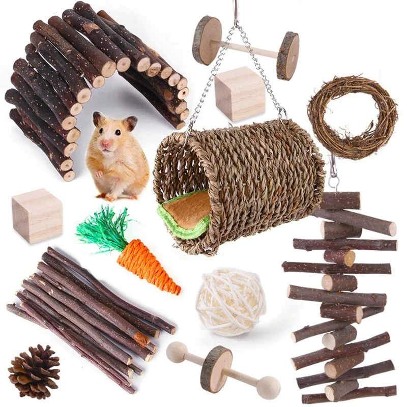 12 Pack Hamster Chew Toys Gerbil Rat Guinea Pig Chinchilla Chew Toys Accessories Teeth Care Molar Toy For Rabbits
12 Pack Hamster Chew Toys Gerbil Rat Guinea Pig Chinchilla Chew Toys Accessories Teeth Care Molar Toy For Rabbits