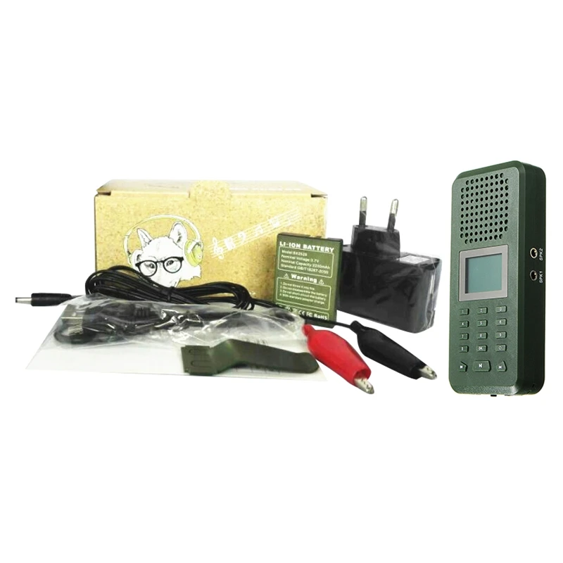 20W 126DB Loud Speaker Bird Caller Mp3 Hunting Decoy Build In 150 Bird Voices Rechargeable Battery Goose Duck Sounds EU Plug
20W 126DB Loud Speaker Bird Caller Mp3 Hunting Decoy Build In 150 Bird Voices Rechargeable Battery Goose Duck Sounds EU Plug