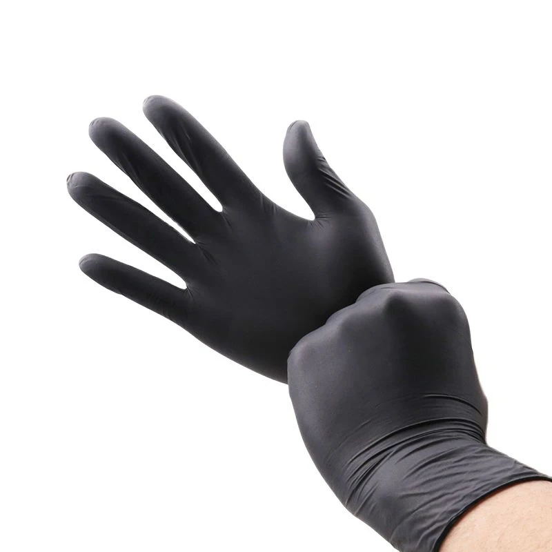 

100/300 Bags Of Disposable Black Nitrile Gloves Safety Tools For Household Cleaning Latex Free Anti-static Gardening Gloves